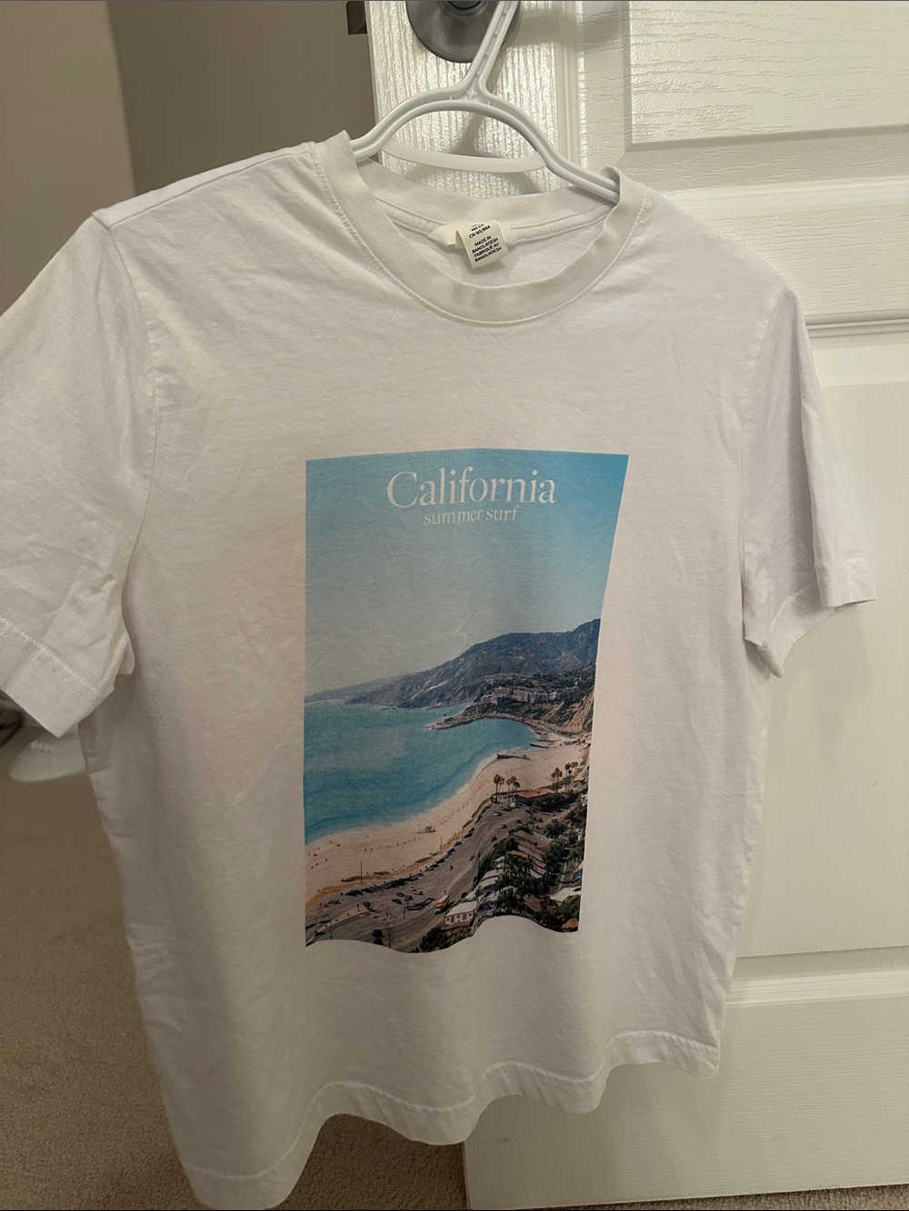 California Summer Surf Graphic T-Shirt - White